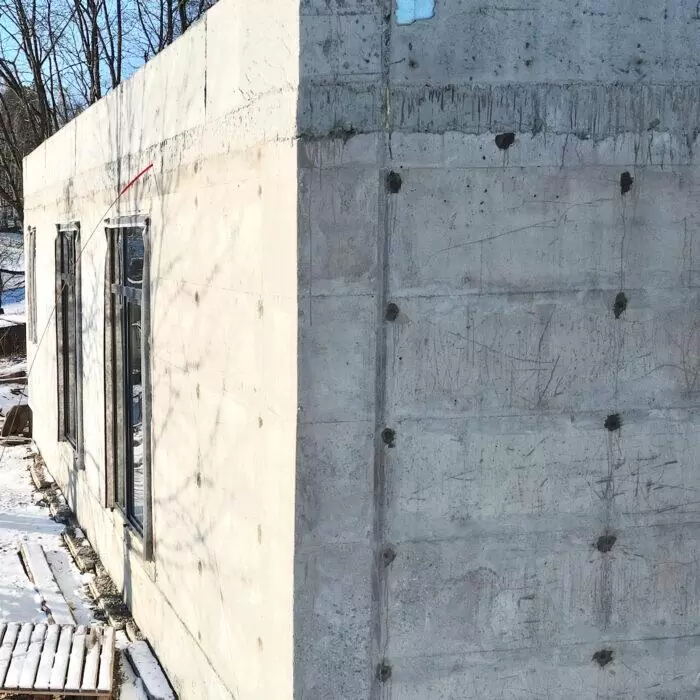 Стены из бетона